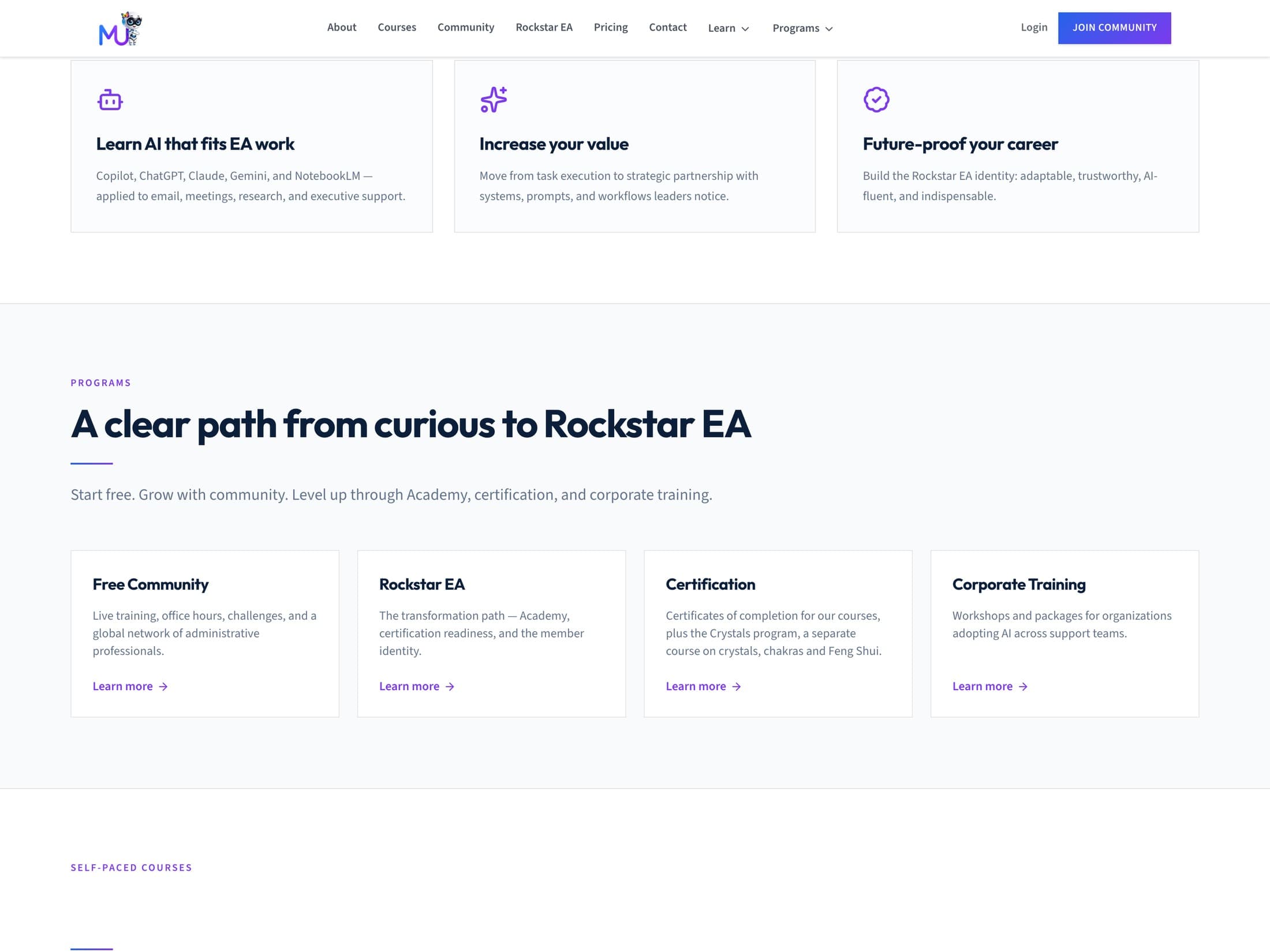 MonetizeU AI — AI training, certification and community platform for executive assistants