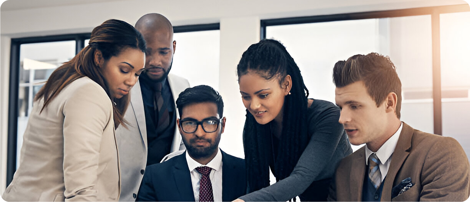 Team of professionals collaborating